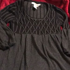 Ladie’s Black Peplum Shirt-Size Med